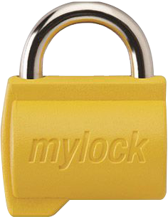 Cadenas Godrej 6666 / mylock candy padlock LKYWPM103 tumeric yellow