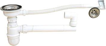 SIPHON EVIER SIMPLE BAC D90MM  (ESP)  M 151R