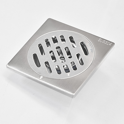 SIPHON DE SOL INOX Ø 45 mm 100 x 100 mm SORTIE VERTICALE 101010807