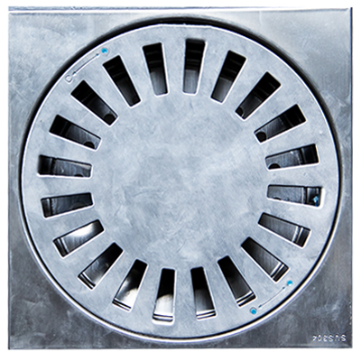 SIPHON DE SOL INOX Ø 110 mm 150 x 150 mm 101010808