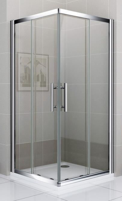 VITRE CABINE DE DOUCHE  120 x 80 x 185 cm RECTANGLE RAYURE 1010101058
