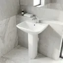LAVABO AVEC COLONNE 55X45,5cm DP2060B BLANC AQUA