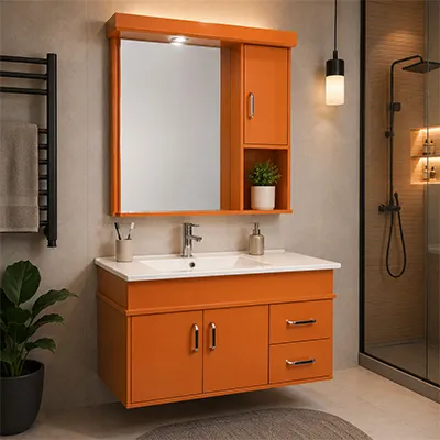 LAVABO MEUBLE SANS VASQUE AVEC MIROIR  79X45cm JH-P881