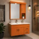 LAVABO MEUBLE SANS VASQUE AVEC MIROIR  79X45cm JH-P881