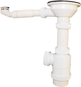 SIPHON EVIER SIMPLE BAC  D 90° ESP VI 575F 015