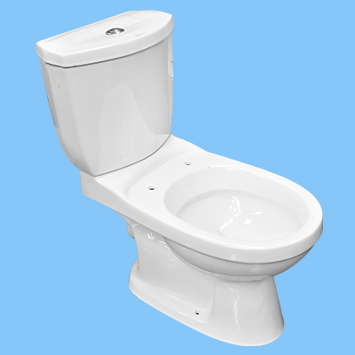 WC ANGLAISE SANS ABATTANT HORIZ  D/P DF102P BLANCHE AQUA