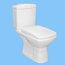 WC ANGLAISE COMPLET VERTI D/P DF132S BLANCHE AQUA