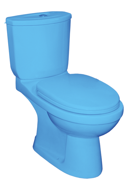 WC anglaise complet d/p DF102P hor bleu aqua
