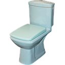 WC ANGLAISE COMPLET D/P DF132P HOR BLEU AQUA
