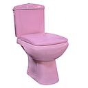 WC ANGLAISE COMPLET D/P DF132P HORIZ ROSE HLD