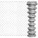 GRILLAGE DE CLOTURE GALVANISE  MAILLE 50X50MM D 1.5MM 1.5x25 m 3080402011N*