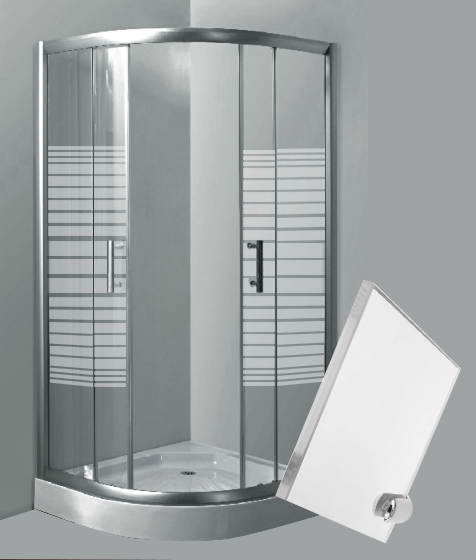 RECHANGE PORTE VITRE CABINE DE DOUCHE ANGLE RAYURE 90x90x185cm 1010101072