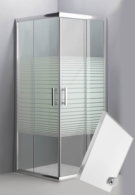 RECHANGE PORTE VITRE CABINE DE DOUCHE RECT RAYURE 120x80x185cm  GRAND 1010101078
