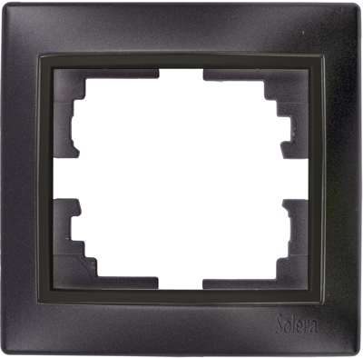 CADRE POUR 1 MECANISME HORIZ NOIR GRAPHITE ERP71NGU SOLERA