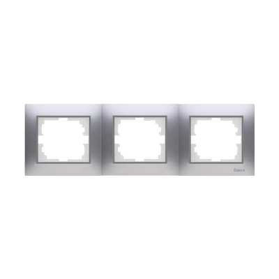 CADRE 3 MECAN HORIZONTAL ARGENT ERP73AU SOLERA