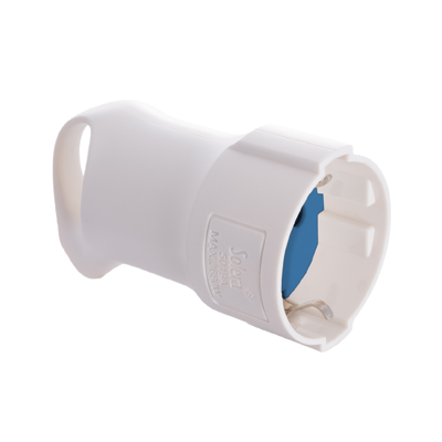 PRISE 2P+T 16A 250V ANSE BLAN 5019A-FR SOLERA