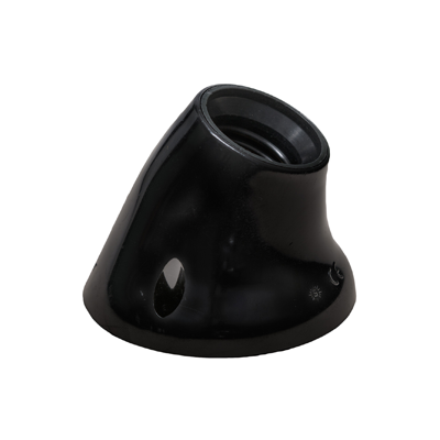 DOUILLE E27 4A COURBE NOIR 6510N-FR SOLERA