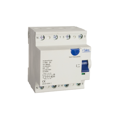 DISJONCT DIFFERENT  4P 63A 300MA RCB4P63300FR SOLERA