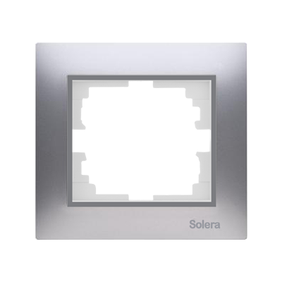 CADRE POUR 1 MECANISME ARGENT ERP71AU SOLERA