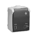 PRISE FIXE ETANCHE  2P+T 16A 250V  IP44  3360-FR SOLERA