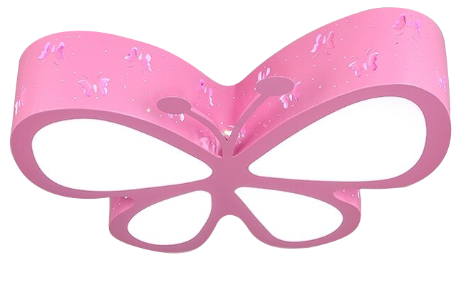 PLAFONNIER 3 COULEUR ROSE  BLANC 40-60W D500mm  6449/500