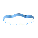 PLAFONNIER 3 COULEUR BLEU 50*35 MM  6447
