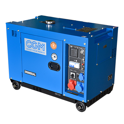 GROUPE DIESEL CGM 7KVA /9KVA/ S9000DUAL, 3000RPM 230/400V  SANS INVERSSEUR 162kg (ITA)