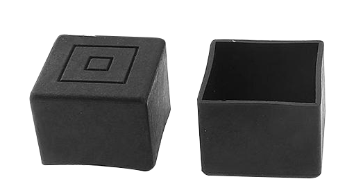 EMBOUT DE JAMBE EN CAOUTHOUT CARRE NOIR 20×20 mm
 2090905023