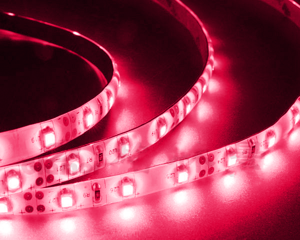 BANDE LUMINEUSE LED ROUGE
 7w/m 2835-144P-220V