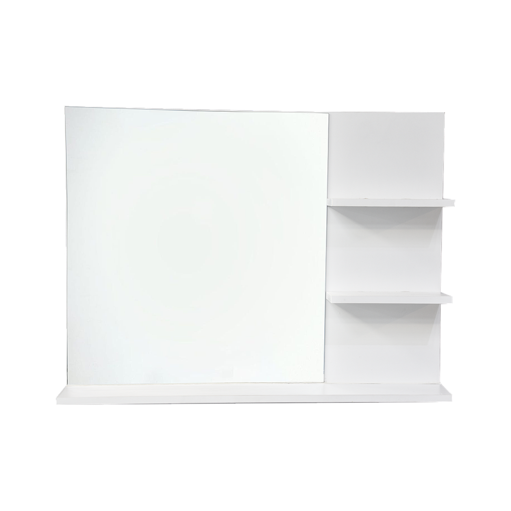 MIROIR CADRE EN MDF +TABLETTE MDF   L.60 x H.80 cm  1010301832