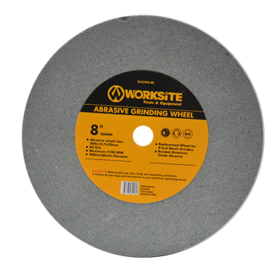 DISQUE MEULE ABRASIF 200X12.7X20MM 80GR WORKSITE  XAGW8-80