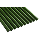 TOLE BITUMINEE VERT  2000X1000X3MM AVEC 12PCES POINTE ET CAPUCHON (TURQUIE)