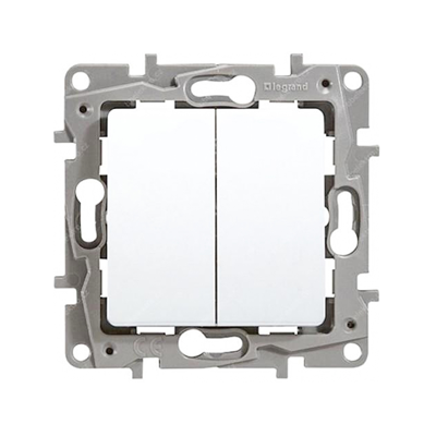 NILOE ECO INTERRUPTEUR DOUBLE VA ET VIENT 10A BLANC 764502