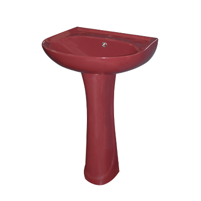 LAVABO AVEC COLONNE 62x52cm DP803 GRENAT AQUA