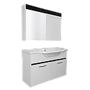 LAVABO MEUBLE +MIROIR COLOMBIA 100 CM 90-1123 (CLK)TURQUIE 3 ELMTS