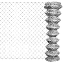 GRILLAGE DE CLOTURE GALVANISE 2.0x15 m 50x50 mm Ø1.8 mm 3080402016