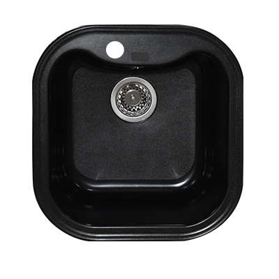 EVIER RESINE  STKD ESTILO 1C NEGRO  C/POLY 11096006