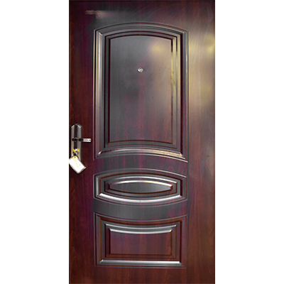 PORTE MET OUVERTURE DROITE EXT MARRON 2050X960mm JC-S6045  U986175