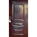 PORTE MET OUVERTURE DROITE EXT MARRON 2050X960mm JC-S6045  U986175