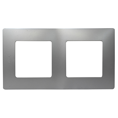 NILOE PLAQUE 2 POSTE ALU 397042