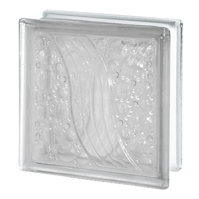 Brique de verre 19x19x8cm river view PRIX NET