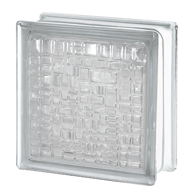 Brique de verre 19X19X8CM mosaic PRIX NET