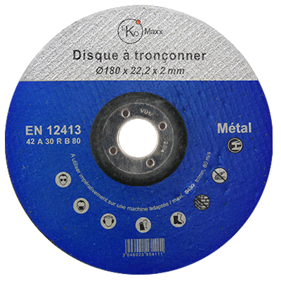 DISQUE TRONC. EKO Maxx 180x22.3x2.2 mm METAL U954114N*