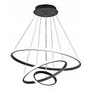PLAFONNIER LED 3 COULEURS Φ600xH1000mm,136w 8666/2+4+6black