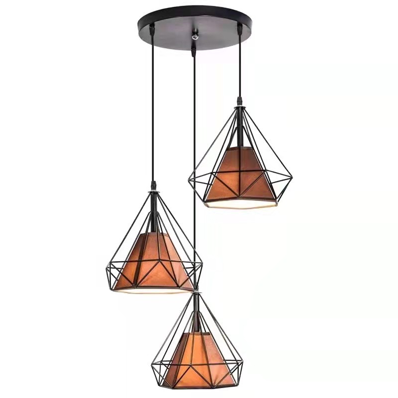 LUSTRE SUSPENDU 3 LAMPES 250mm FZ168