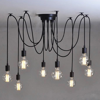 LUSTRE SUSPENDU 8LAMPES 200mm FZ189