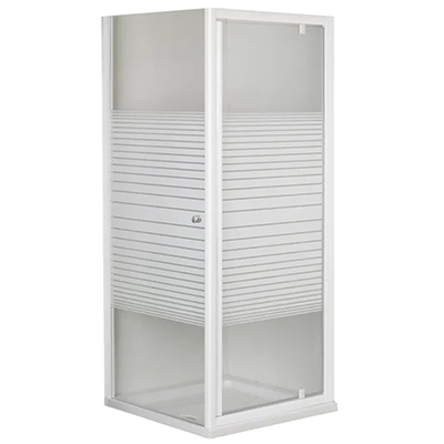 CABINE DE DOUCHE CARRE RAYURE AVEC RECEVEUR   90 x 90 x 210 cm 4 mm (4ELMS)1010101059N PRIX NET