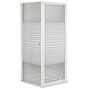 CABINE DE DOUCHE CARRE RAYURE AVEC RECEVEUR   90 x 90 x 210 cm 4 mm (4ELMS)1010101059N PRIX NET