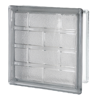 BRIQUE DE VERRE 19X19X8CM BRICK  PRIX NET