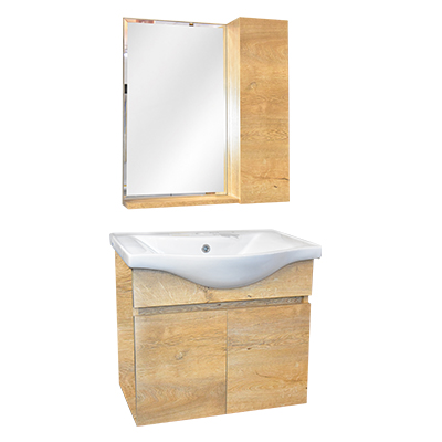 LAVABO MEUBLE  +MIROIR Equinox 65CM   90-922  (CLK) TURQUIE 3 ELMTS